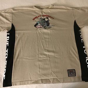 Vintage 90's Warner Bros Tasmanian Devil x Harley Davidson collab mens tee